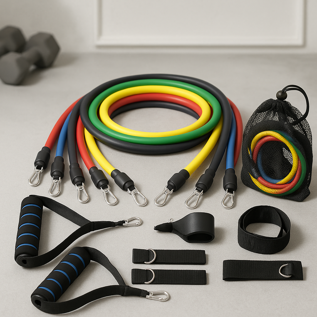 11-Piece Resistance Band Workout Set | Full Body Home Gym Kit