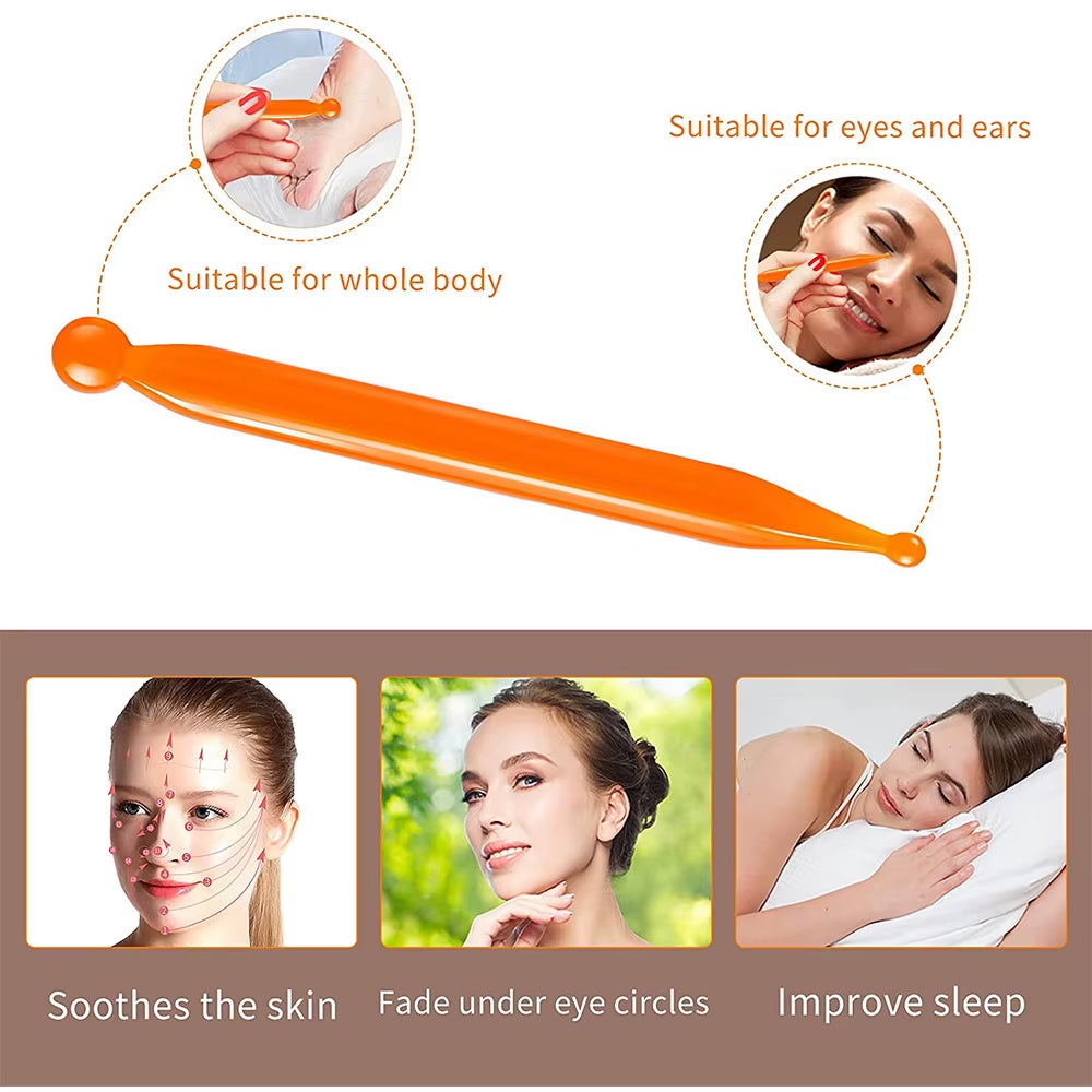 1PC Gouache Scraper Facial Massager Eye Scraping Face Massage Meridian Therapy Guasha Board Body Health Care Gua Sha Plate Tool