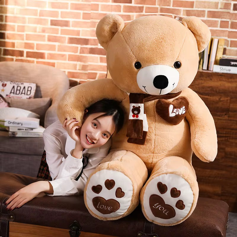 High Quality 4 Colors Teddy Bear with Scarf Stuffed Animals Bear Plush Toys Doll Pillow Kids Lovers Birthday Baby Gift