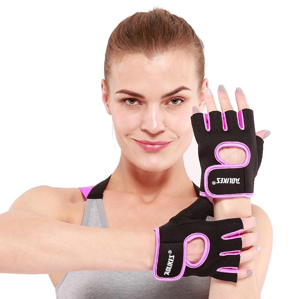 Anti-Slip Half Finger Gym Gloves | Wrist Support & Breathable Workout Gloves