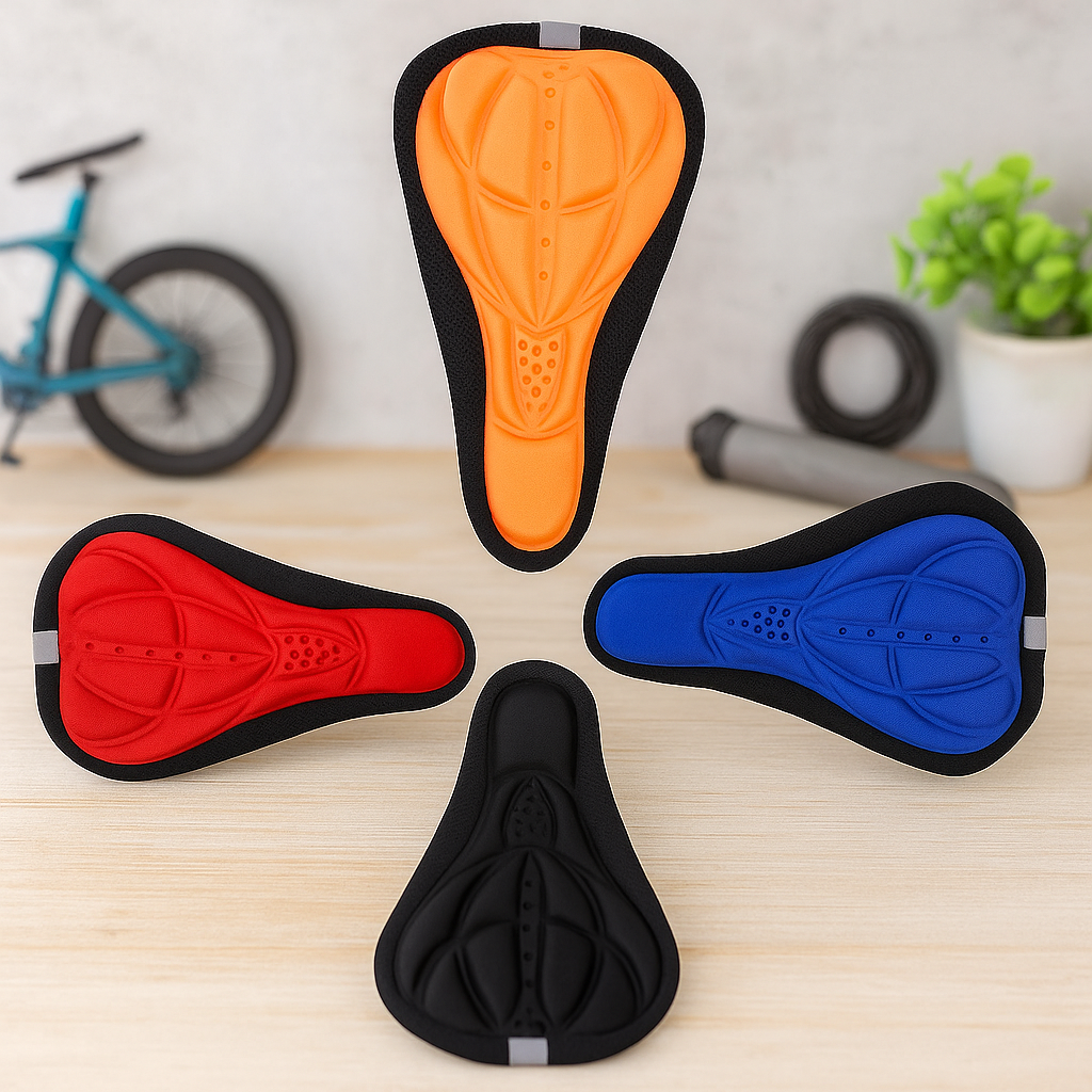 3D Gel Bike Seat Cushion | Shock-Absorbing Bicycle Saddle Cover