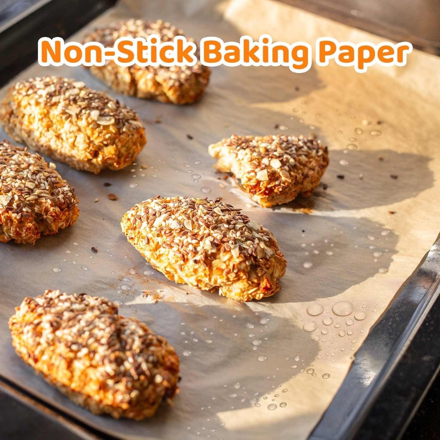 200 Precut Parchment Paper Sheets 12X16 Unbleached Non-Stick Greaseproof New