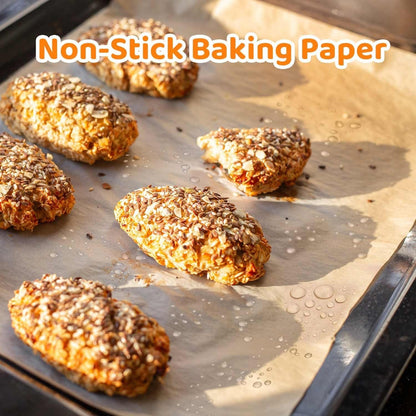 200 Precut Parchment Paper Sheets 12X16 Unbleached Non-Stick Greaseproof New