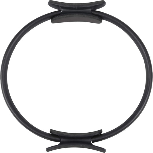 Passionate Yoga and Fitness Enthusiasts Dedicated Black Exercise Ring for Enhancing Strength and Flexibility - Achieve Peak Perf