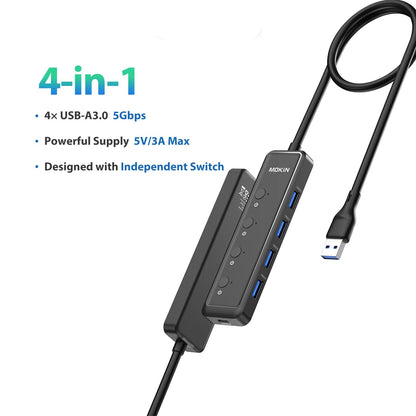 USB-C Triple Display Hub Adapter | 11-in-1 Docking Station VGA, USB 3.1, RJ45 & 100W PD Charging