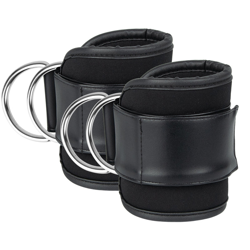 PU Leather Adjustable Ankle Brace Buckle Hip Leg Pull Training