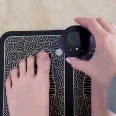 Smart Foot Massager for Neuropathy, Circulation & Pain Relief | Portable USB Rechargeable Massage Pad