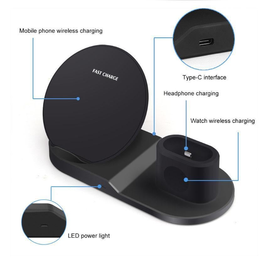 3-in-1 Wireless Charging Dock for Apple Devices