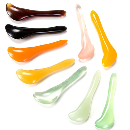 1PC Gouache Scraper Facial Massager Eye Scraping Face Massage Meridian Therapy Guasha Board Body Health Care Gua Sha Plate Tool