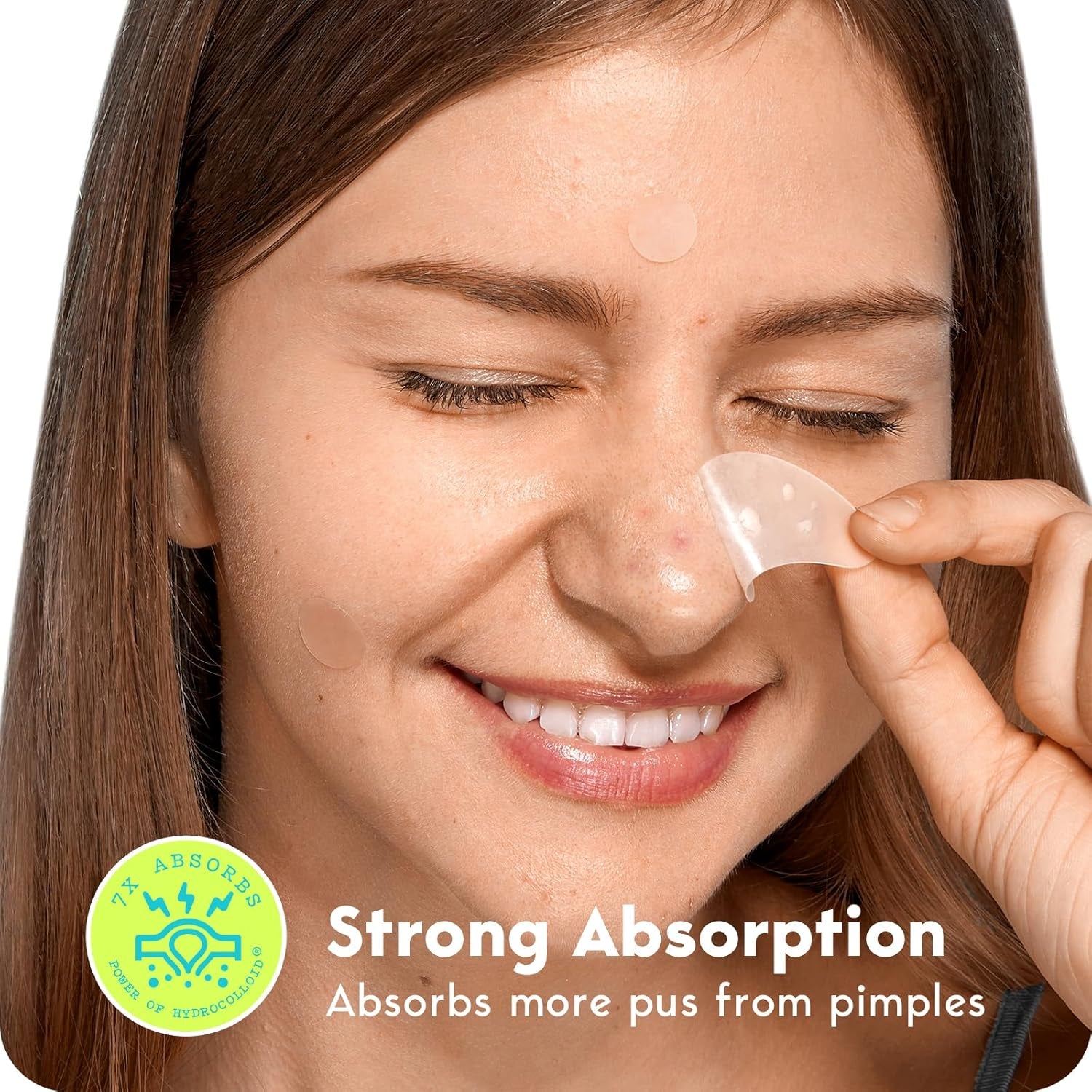 Acne Patches Large, Hydrocolloid Pimple Patches for Breakouts, Zit and Blemish, Acne Patches for Face, Chin, Back and Body with Tea Tree Oil