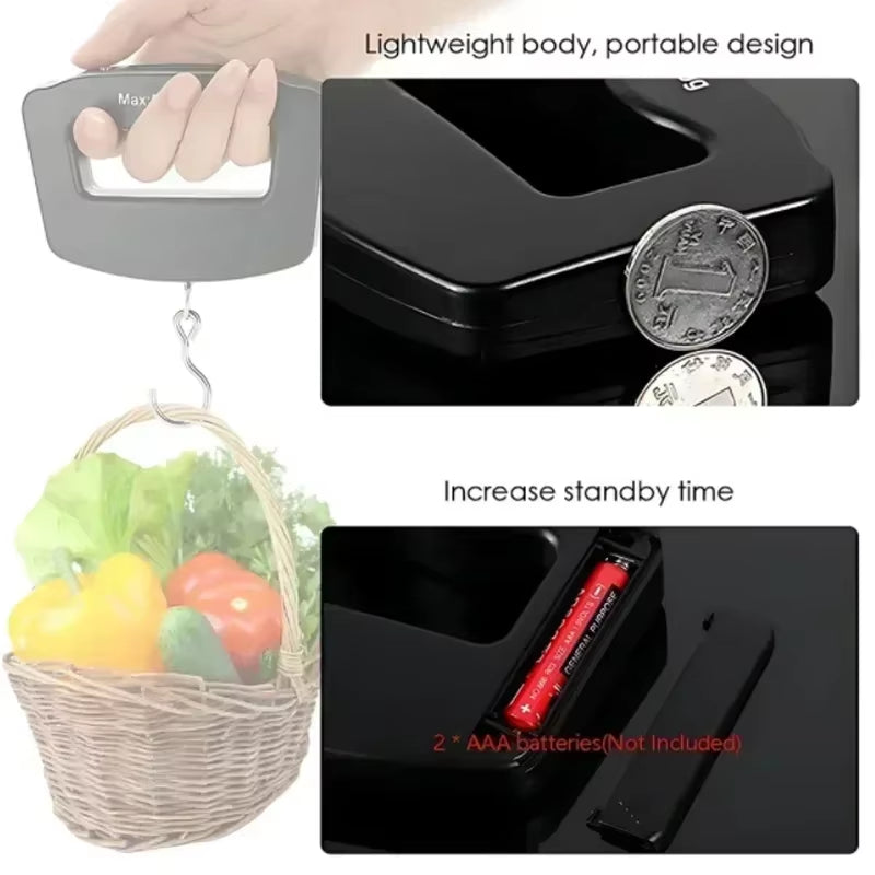 Hanging Scales Digital Luggage Scale Electronic Portable Suitcase Travel Weighs with Backlight Electronic Travel