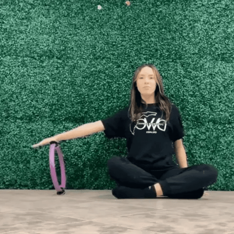 Black Exercise Ring | Yoga & Fitness Strength Trainer