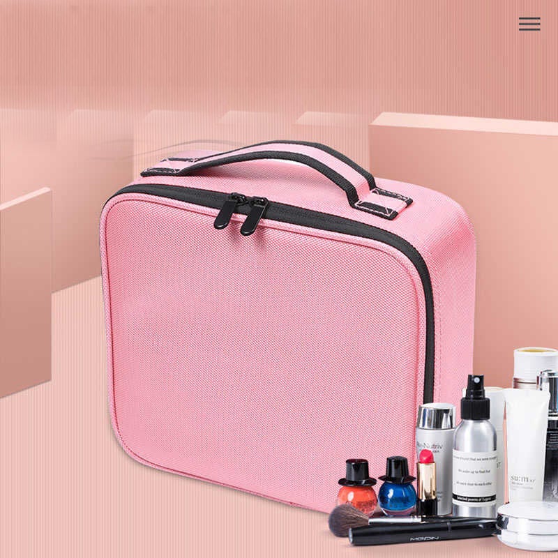 Portable Partition Makeup Bag | Adjustable Travel Cosmetic Organizer