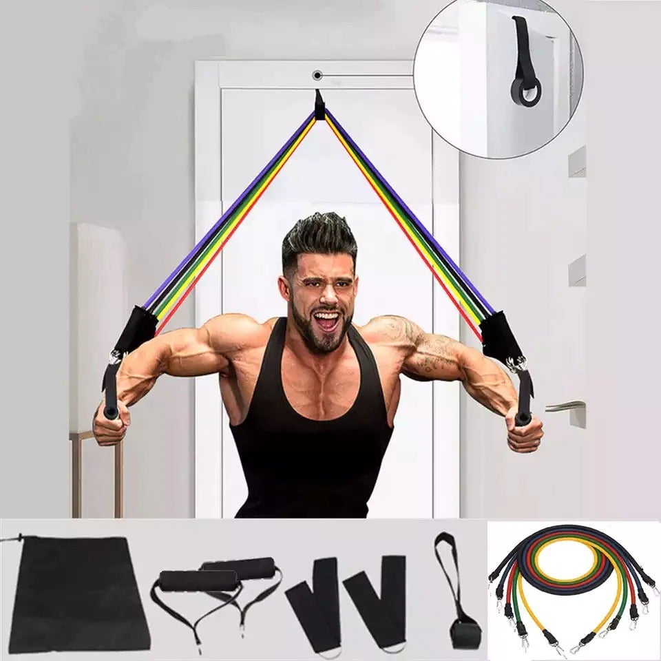 11-Piece Resistance Band Workout Set | Full Body Home Gym Kit
