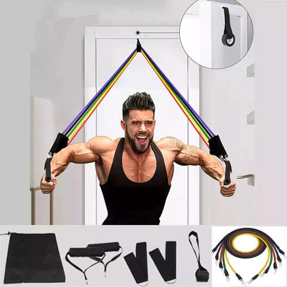 11-Piece Resistance Band Workout Set | Full Body Home Gym Kit