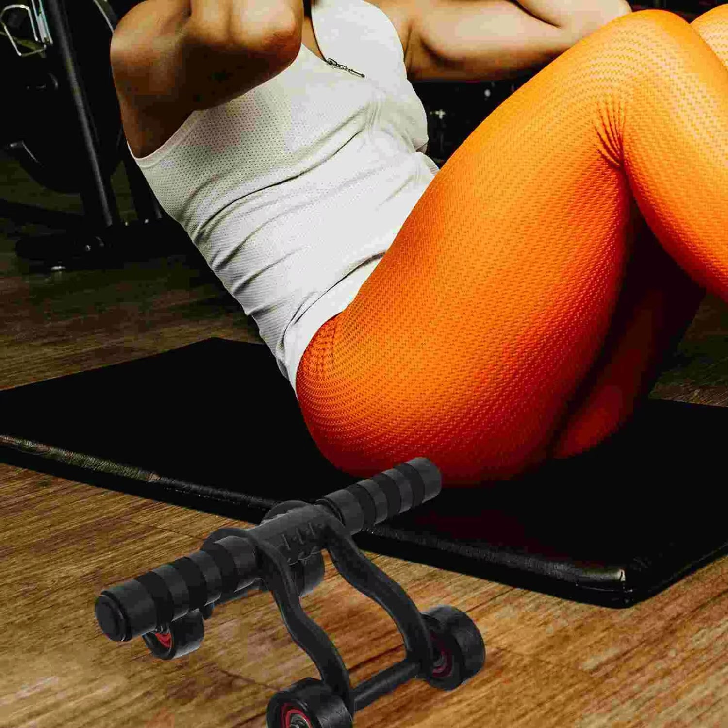 Scroll Wheel Man Fitness Exercise Equipment Use Roller Chain Ab Machine Abs Wheels