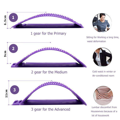 Back Pain Relief Massage Stretcher | Adjustable Spine & Posture Corrector
