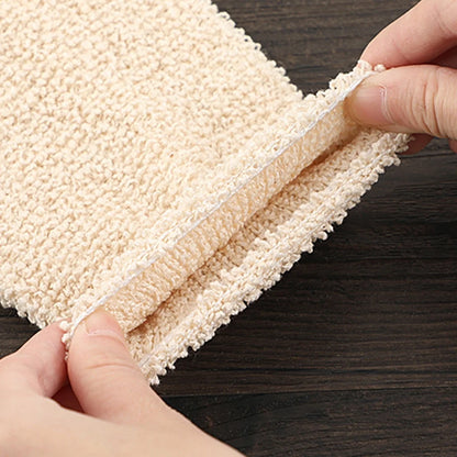 Natural Bamboo Fiber Bath Exfoliating Glove Washcloths Bathing Glove