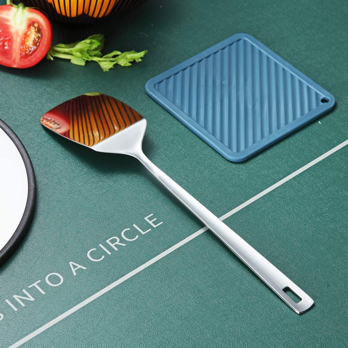Spatulas, Stainless Steel Solid Turner, Metal Kitchen Spatulas for Cooking, Spatulas Barbecue Spatulas