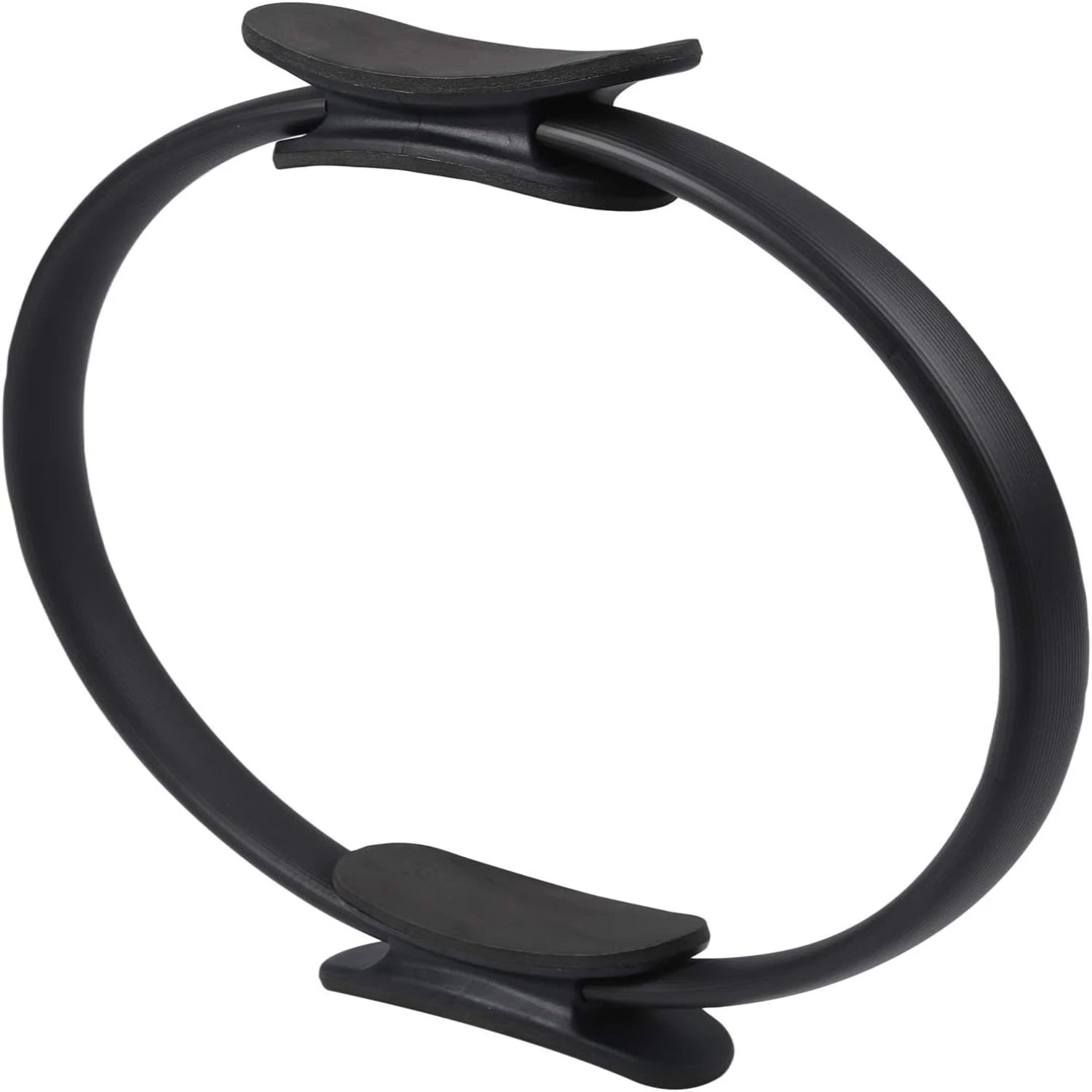 Passionate Yoga and Fitness Enthusiasts Dedicated Black Exercise Ring for Enhancing Strength and Flexibility - Achieve Peak Perf