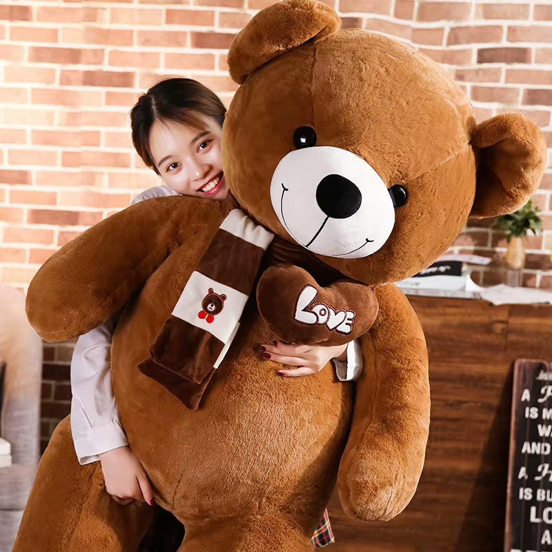 High Quality 4 Colors Teddy Bear with Scarf Stuffed Animals Bear Plush Toys Doll Pillow Kids Lovers Birthday Baby Gift