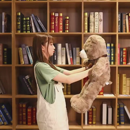 80cm Teddy Bear Plush with Scarf