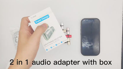 2-in-1 iPhone Audio & Charging Adapter | Lightning to 3.5mm