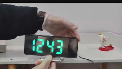 LED Projection Alarm Clock with Multi-Angle Display
