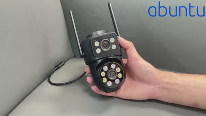 8MP/4K Dual Lens Wifi IP Camera | Outdoor Security with Night Vision
