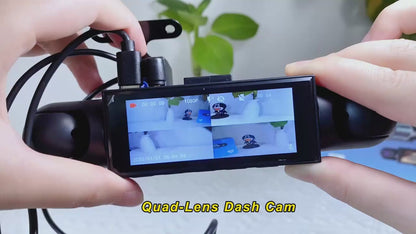 4-Channel 360° Car Dash Cam Recorder